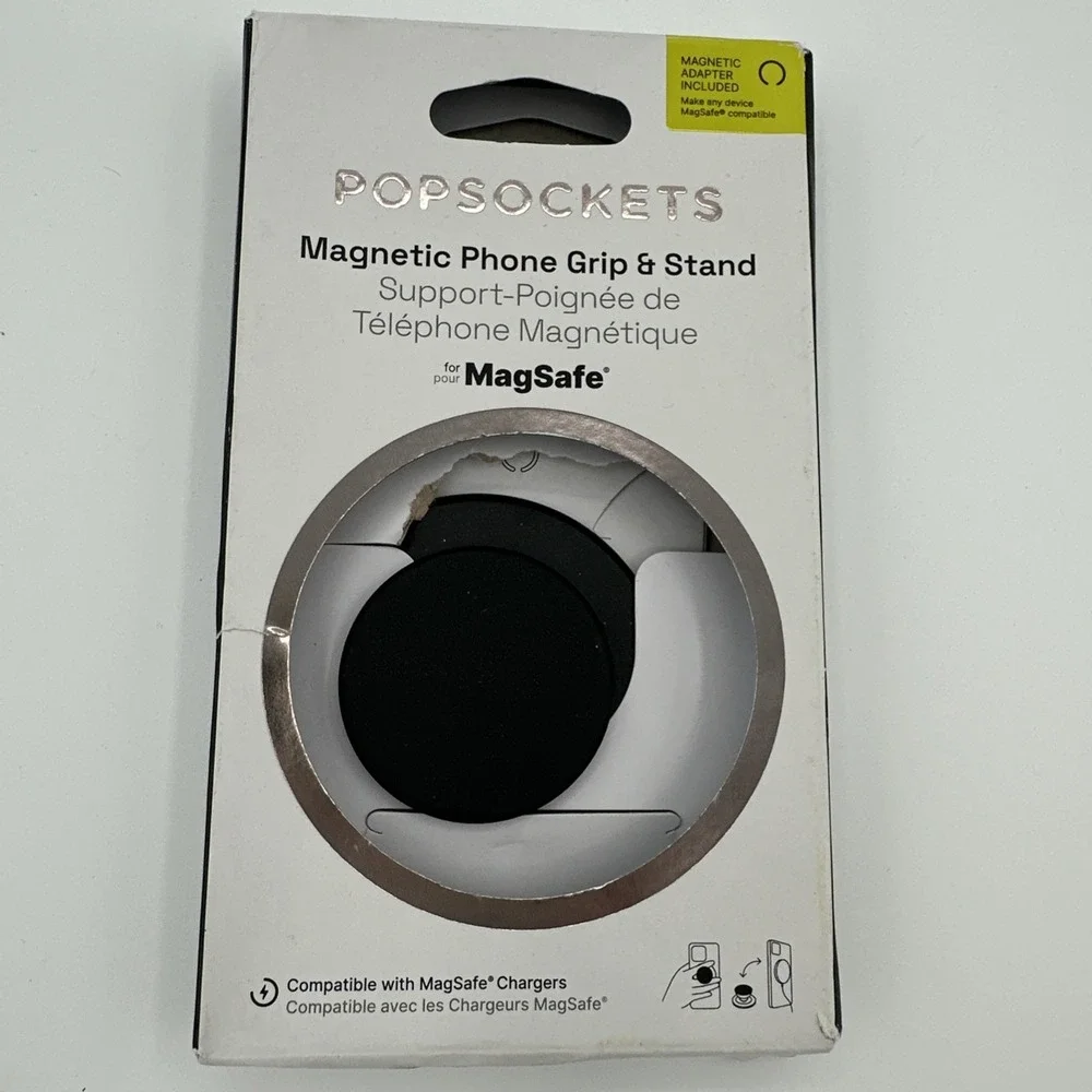 Popsockets- Magnetic MAGSAFE Phone Grip & Stand iphone 17 16 14 13 12 pro BLACK